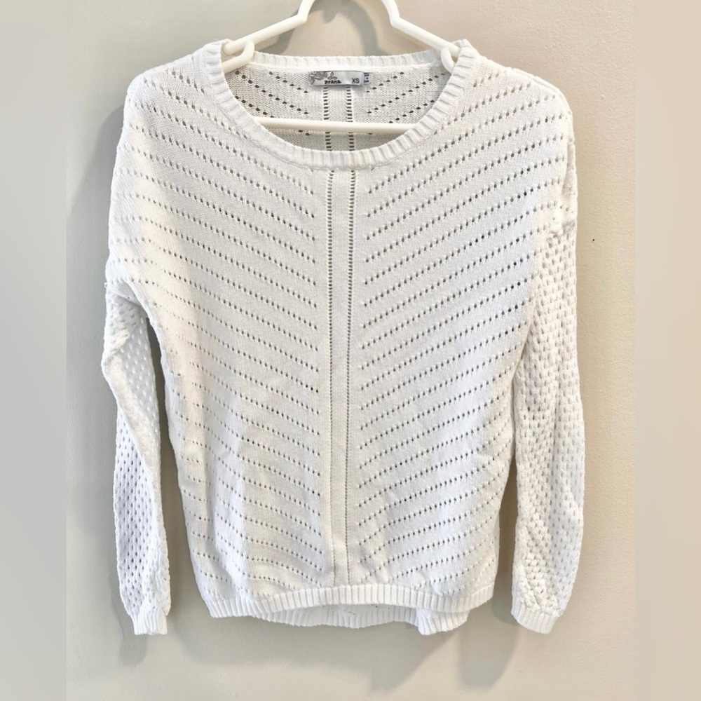 prAna white parker sweater pull over organic white size XS - Picture 4 of 6